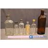 Image 3 : 6 Assorted Vintage Glass Bottles ( Gordon's Dry Gin; Pimex; Foss Pure Vanilla Extract; J.R. Watkins,