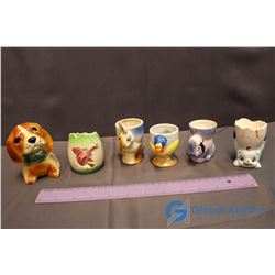 Lot of Vintage Egg Holders (6)