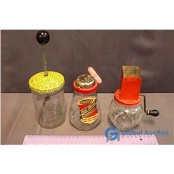 3 Vintage Kitchen Gadgets (Nut Choppers, Food Chopper)