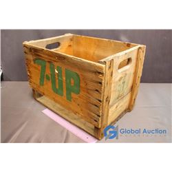 Wooden 7-Up Crate - 18"x12"x 12.5" (Outside Measurements)