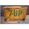 Image 2 : Wooden 7-Up Crate - 18"x12"x 12.5" (Outside Measurements)