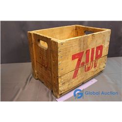 Wooden 7-Up Crate 17"x12"x 12.5" (Outside Measurements)