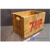 Image 1 : Wooden 7-Up Crate 17"x12"x 12.5" (Outside Measurements)