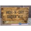 Image 3 : Wooden High & Dry Ginger Ale Crate (18.75"x12"x13"