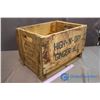 Image 1 : Wooden High & Dry Ginger Ale Crate (18.75"x12"x13"