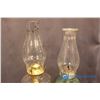 Image 5 : 1 Clear Glass & 1 Green Glass Coal Oil Lanterns