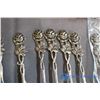 Image 3 : Set of 7 Silver Forks & Spoons & Tiny Tongs