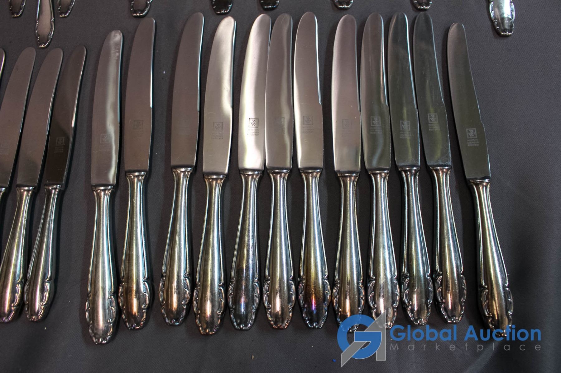 Wirths Solingen Rostfrei Silver Cutlery Set Service for 12 1 Dessert