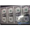 Image 4 : Set of Uncirculated & Uncut USA $1 Bills (4) - 2009 Series
