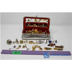 Lot Of Cuff Links & Tie Clips
