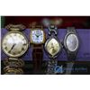 Image 7 : Jewelery Box W/ Watches, Broaches, & Clip-on Earings