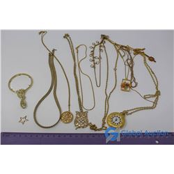 Lot of Golden Necklaces