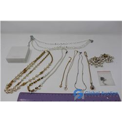 Lot of Purly and Jeweld Necklaces and Misc.