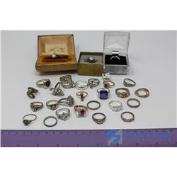 Lot of Silver Rings