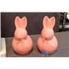 Image 3 : Rubbermaid Tote, NIB Outdoor Tabletop Firebowl; Decorative Bunnies & VHS Tapes (6)