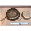 Image 3 : 2 Cast Iron Pans - 1 Large, 1 Small