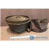 Image 1 : Large Cast Iron Dutch Oven with Carrying Case