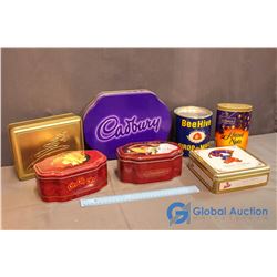 Bee Hive Corn Syrup Tin& Assorted Chocolate Tins