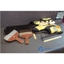 Cast Iron Griddle W/ Bag, Life Jacket (L) and Other