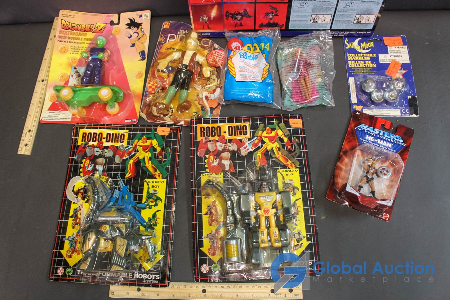 Nib Toys He Man Pinoccio Sailer Moon Dragon Ball Z