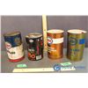 Image 3 : Esso 1 Quart Tins (3) 1 Litre Tin(1) Automatic Transmition Fluid, Oil, Marvel Lube