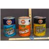 Image 1 : Gulf 1 Quart Oil Tins (3)