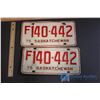 Image 1 : Pair of 75' Saskatchewan License Plates