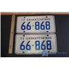 Image 1 : Pair of 72' Saskatchewan License Plates