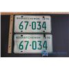 Image 1 : Pair of 70' Saskatchewan License Plates