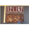 Image 1 : 1949 & 1941 Saskatchewan License Plates