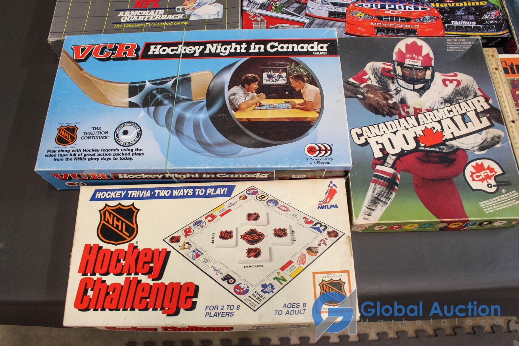 Lot of Sports Themed Board Games (7) Monopoly, Stratomatic Hockey