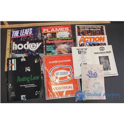 Lot of Hockey Paper, Toronto Maple Leafs Program, 1992 NHL Draft Guide, 1991 World Juniors, ECT.