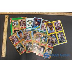 Lot of Baseball Wax Box Bottom Cards. Ken Griffey Jr., Nolan Ryan, Dave Winfeild, ECT.
