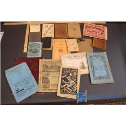 Lot of 1800's and Early 1900's Paper Items