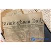 Image 5 : Lot of 1800's Newspaper, Photo's and Misc. Paper