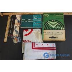 Lot of Vintage Airline Related Items