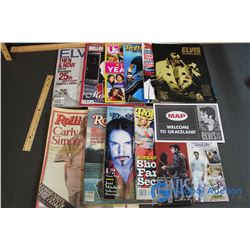 Lot of Music & Hollywood Publications (Rolling Stone, Elvis Presley)