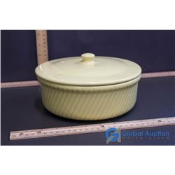 Yellow Medicine Hat Pottery Cassarole Dish w/Lid