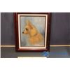 Image 1 : Original Framed Dog Portrait 16" x 20"