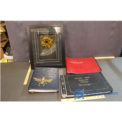 Lot of Photograph and Scrap Books w/ Shadow Box Flower