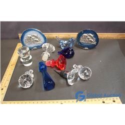 Lot of Carafe and Decanter Stoppers and Misc