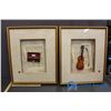 Image 1 : Pair of Music Themed Shadow Boxes
