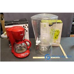 12 Cup Coffee Maker & Beverage Dispenser on Ice