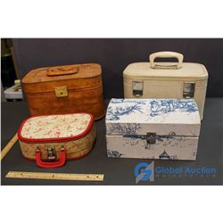 (4) Vintage Carrying Cases