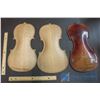 Image 1 : (3) Wooden Violin Backs
