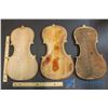 Image 3 : (3) Wooden Violin Backs