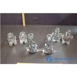 Lot of Crystal Animal Shaped Decor
