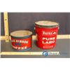 Image 1 : Blue Ribbon Coffee, Burns Pure Lard Tins