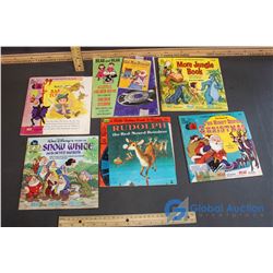 Little Golden Book Records and Matching Story Books