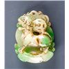 Image 1 : Burma Green Jadeite Carved Dog Pendant